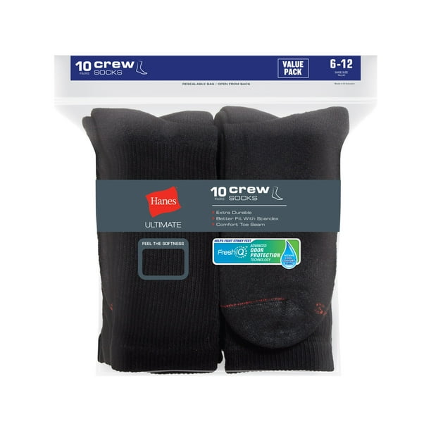Cushion Ultimate Crew Socks. Details about  / New Mens Hanes 10 Pk